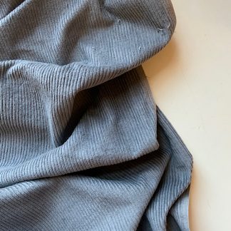 Grey Cotton Corduroy vintage fabric