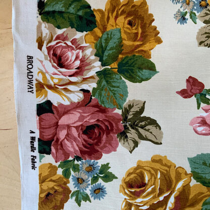 vintage floral cotton fabric