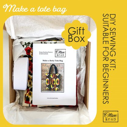 diy sewing kit gift make a tote bag kit with vintage floral fabric online