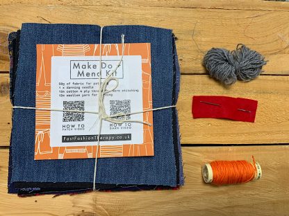 Make do and mend clothes repair kit patching darning