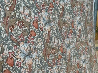 Sanderson Golden Lilly Minor Morris vintage fabric material 130cm x by the metre