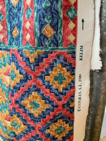 Conran Kelim Stripe vintage fabric material cotton 1989
